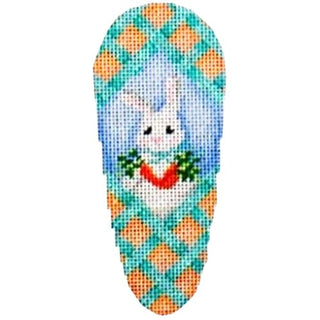 Aqua Lattice / Bunny / Carrots Carrot Painted Canvas Associated Talents 
