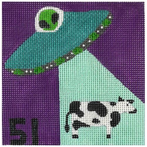 Area 51 Painted Canvas Melissa Prince Designs  - 1