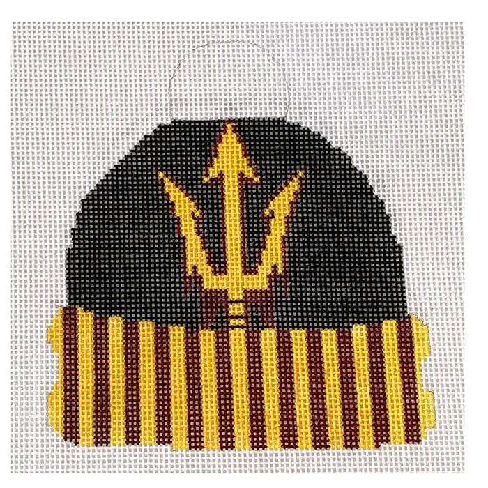 Arizona State Cap Painted Canvas Kristine Kingston  - 1