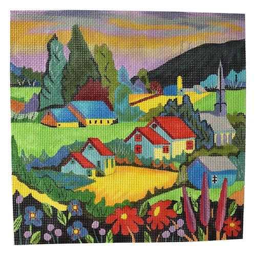 Aroma of Spring   Center Panel Painted Canvas PLD Designs  - 1