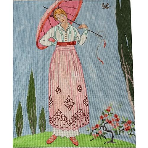 Art Deco Afternoon Painted Canvas The Meredith Collection 