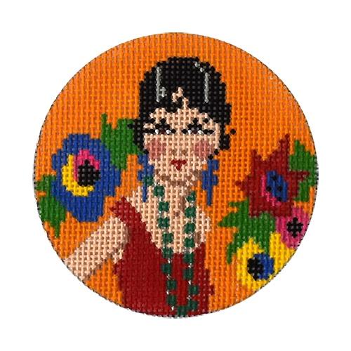 Art Deco Josephine Painted Canvas The Meredith Collection 