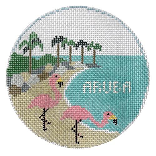 Aruba Painted Canvas Kathy Schenkel Designs  - 1