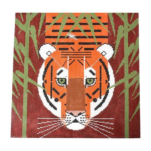 Asian Tiger Painted Canvas Charley Harper 