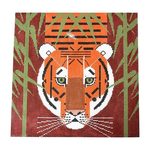 Asian Tiger Painted Canvas Charley Harper  - 1