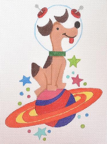 Astronaut Dog Painted Canvas Raymond Crawford Designs 