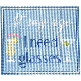 At My Age I Need Glasses Kit Kits Needlepoint To Go 
