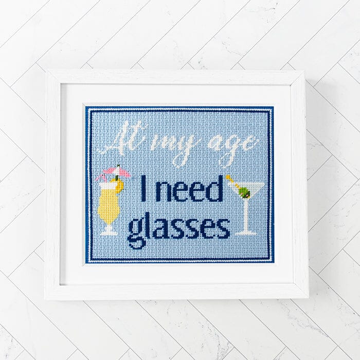 At My Age I Need Glasses Kit Kits Needlepoint To Go 