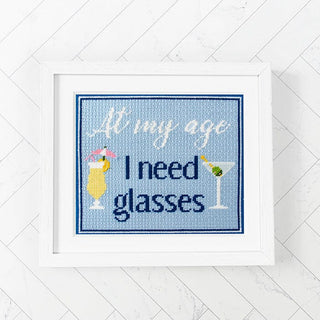 At My Age I Need Glasses Kit Kits Needlepoint To Go 
