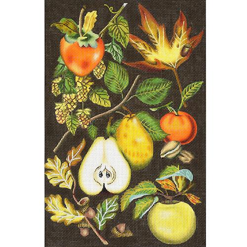 Autumn Fruit Painted Canvas Mary Lake Thompson 