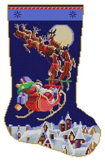 Away We Go Painted Canvas CBK Needlepoint Collections  - 1