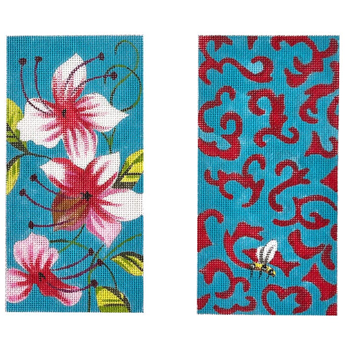 Azaleas Double Eyeglass Case Painted Canvas Colors of Praise 
