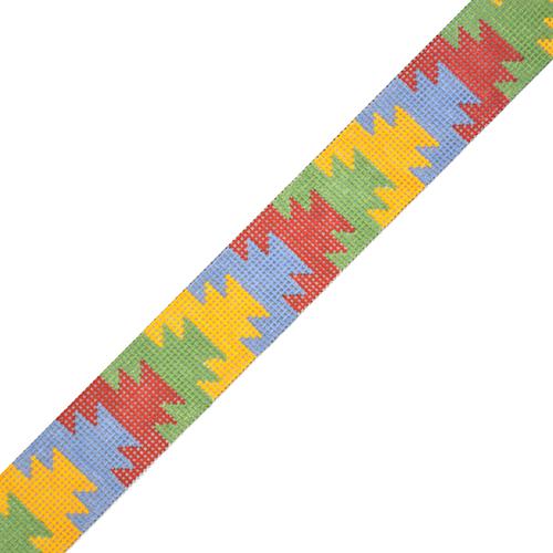 Aztec Blanket Belt Painted Canvas The Meredith Collection  - 1