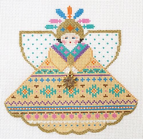 Aztec Princess Angel Painted Canvas Painted Pony Designs  - 1