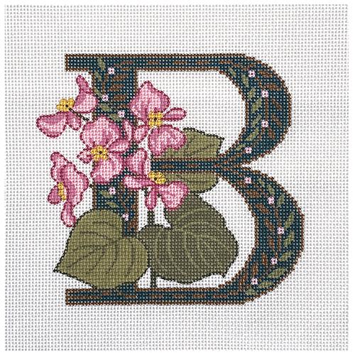 B Begonia Painted Canvas Lee's Needle Art Inc.  - 1