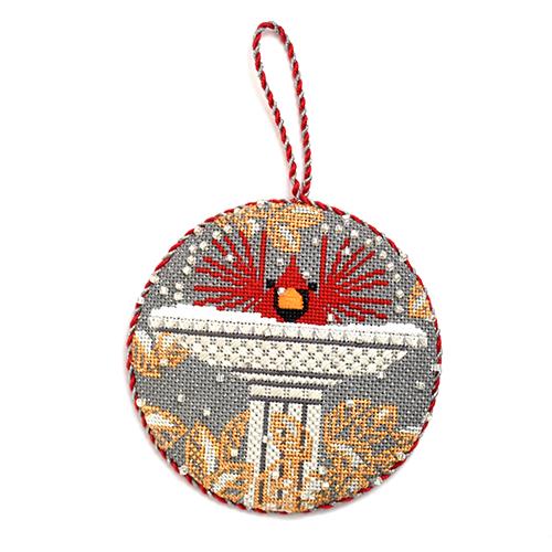 B r r r d Bath Ornament Painted Canvas Charley Harper  - 1