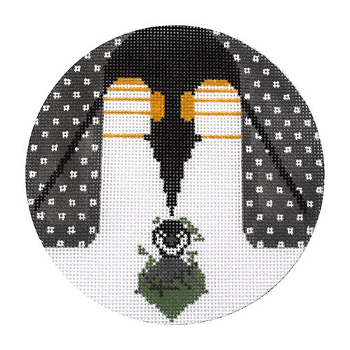 B r r r thday Ornament Painted Canvas Charley Harper 
