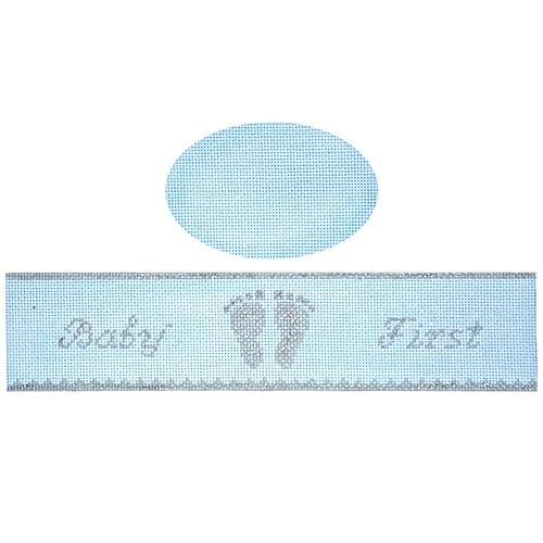 Babies First Blue Hinged Box with Hardware Painted Canvas Funda Scully 