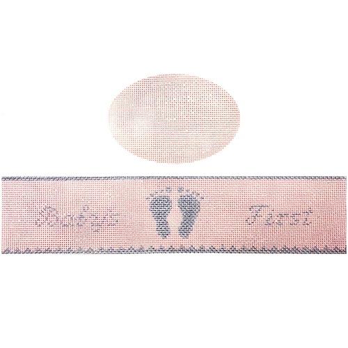 Babies First Pink Hinged Box with Hardware Painted Canvas Funda Scully  - 1