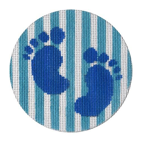Baby Boy Feet Painted Canvas Kristine Kingston 