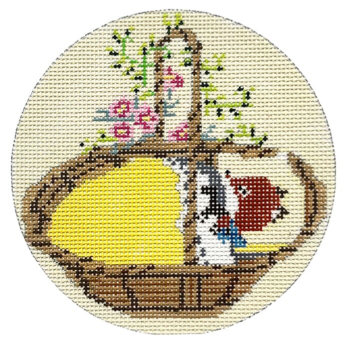 Baby Fox Ornament Painted Canvas CBK Needlepoint Collections  - 1