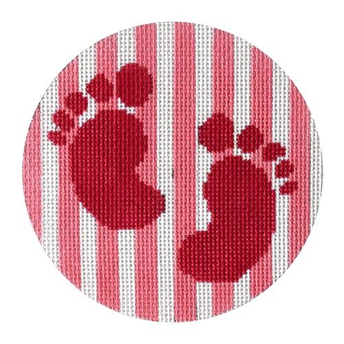 Baby Girl Feet Painted Canvas Kristine Kingston 