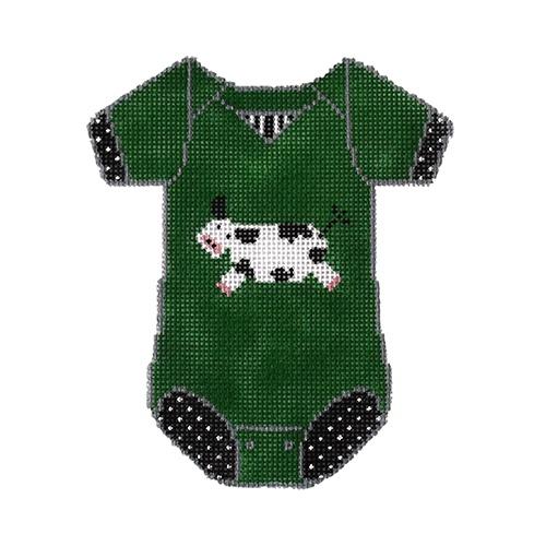 Baby Onesie - Cow Painted Canvas The Meredith Collection 