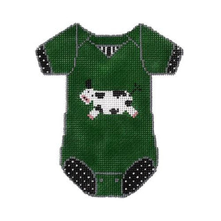 Baby Onesie   Cow Painted Canvas The Meredith Collection 
