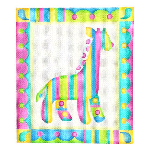 Baby Sign   Giraffe Painted Canvas Burnett & Bradley  - 1