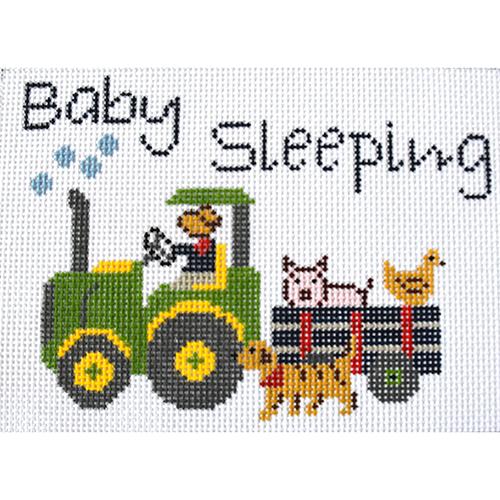 Baby Sleeping   Farmer Joe Painted Canvas J. Child Designs  - 1