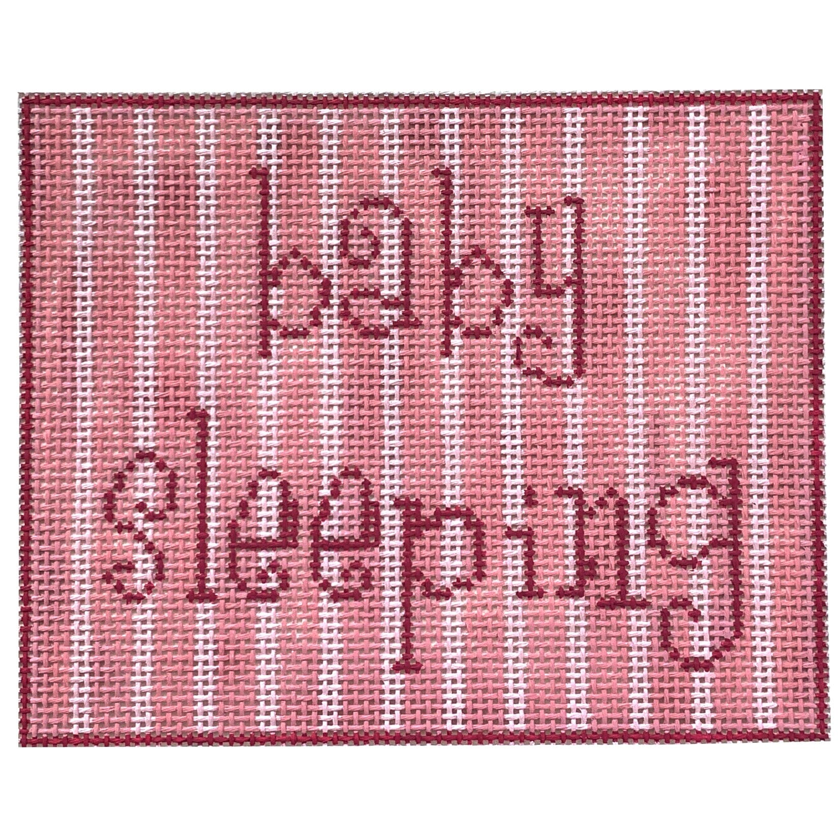 Baby Sleeping in Pink Painted Canvas All About Stitching/The Collection Design 