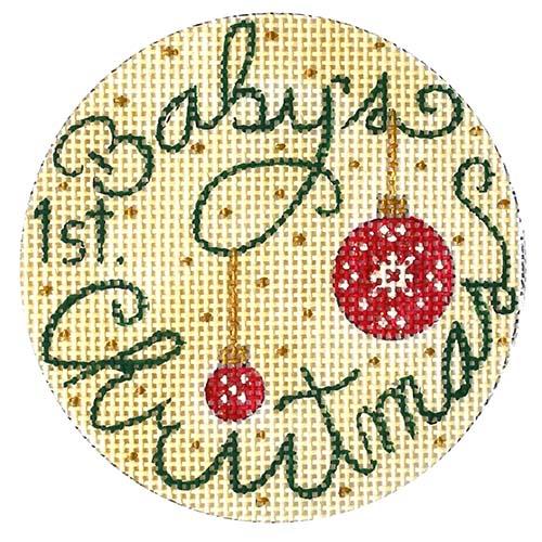 Baby's 1st Christmas on 13 Painted Canvas Alice Peterson Company 