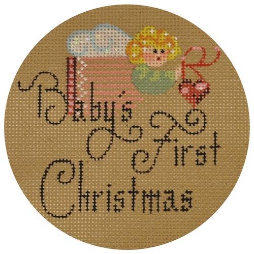 Baby's 1st Christmas Painted Canvas Danji Designs 

