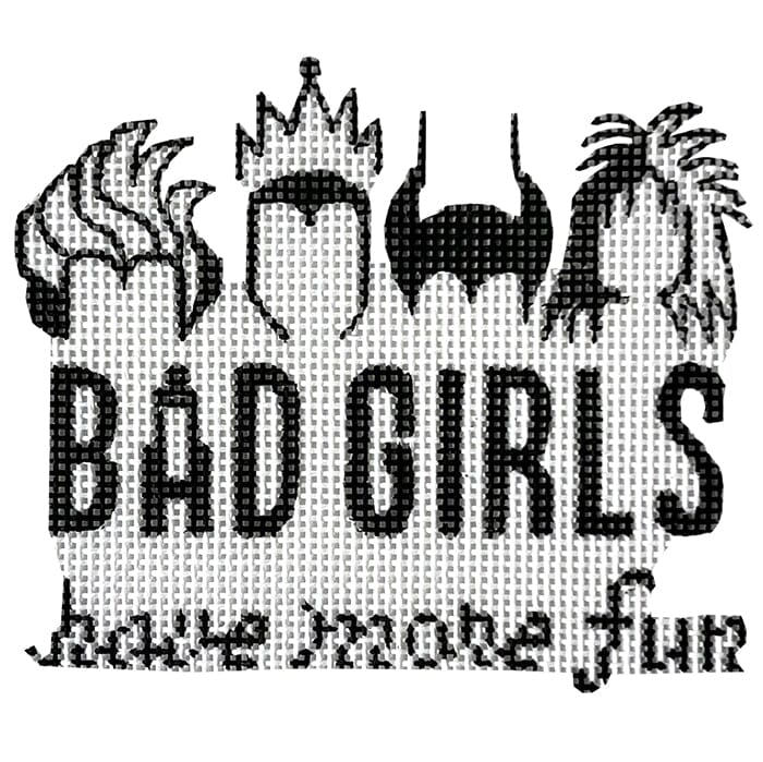 Bad Girls-Black Painted Canvas Alice Peterson Company 
