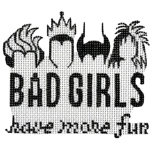 Bad Girls-Black Painted Canvas Alice Peterson Company 