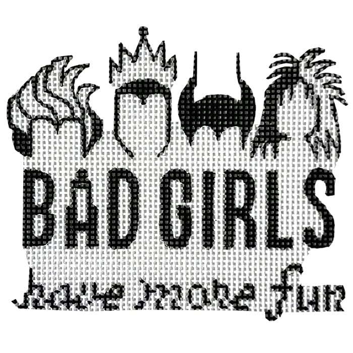 Bad Girls Black Painted Canvas Alice Peterson Company  - 1