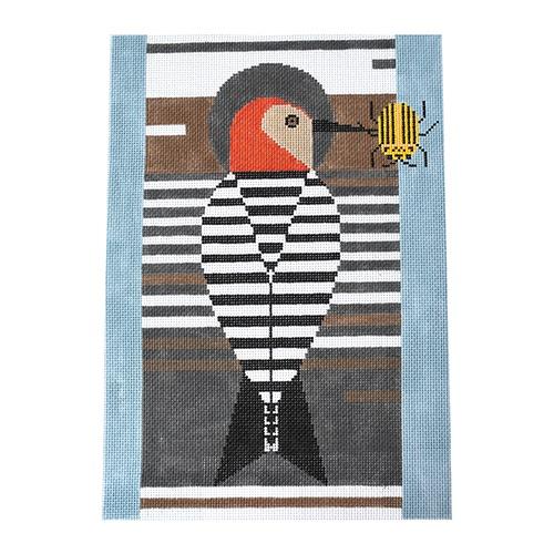 Baffling Belly Painted Canvas Charley Harper  - 1