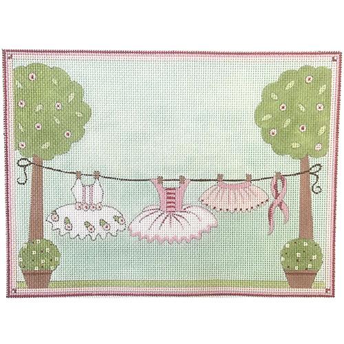 Ballet Clothesline Painted Canvas Alice Peterson Company 