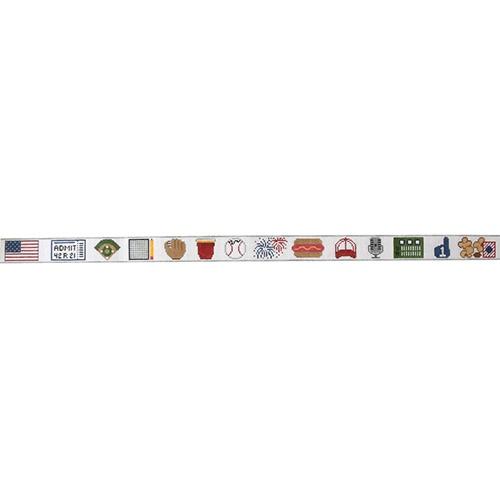 Ballpark Belt Painted Canvas Rachel Donley 
