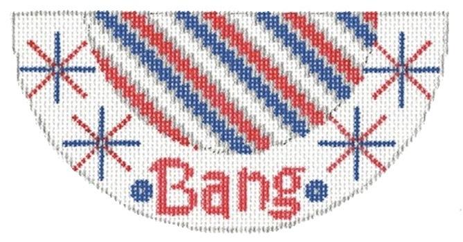 Bang Needlepoint Kiss on 14 Painted Canvas Two Sisters Needlepoint  - 1