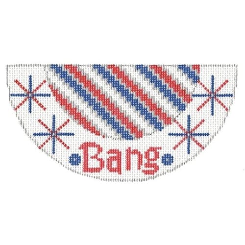 Bang Needlepoint Kiss on 18 Painted Canvas Two Sisters Needlepoint  - 1
