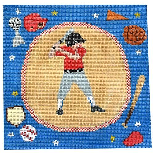 Baseball - Boys Painted Canvas Birds of a Feather 