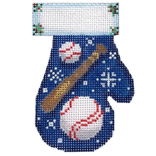 Baseball Mitten Painted Canvas Associated Talents 