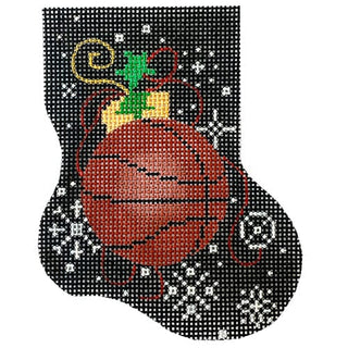 Basketball Mini Sock Painted Canvas Associated Talents 
