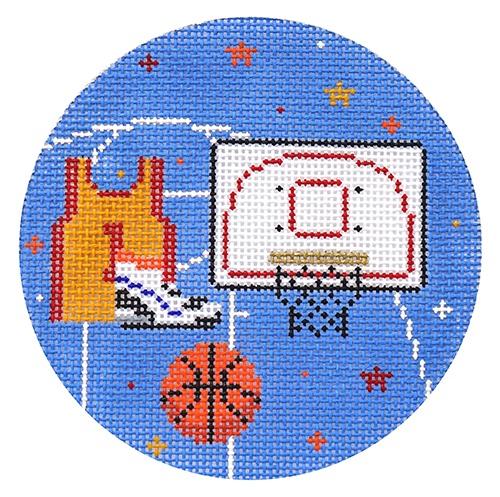 Basketball Ornament Painted Canvas Painted Pony Designs 