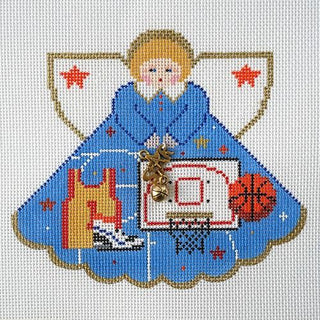 Basketball Star Angel Painted Canvas Painted Pony Designs 
