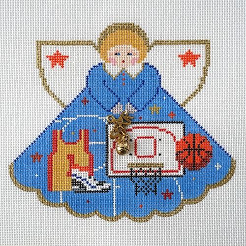 Basketball Star Angel Painted Canvas Painted Pony Designs  - 1