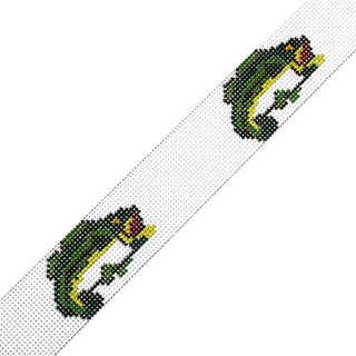 Bass Fish Belt Painted Canvas The Meredith Collection 
