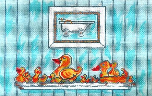 Bathtime Painted Canvas Susan Wallace Barnes  - 1