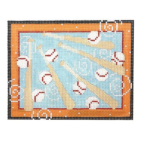 Bats & Balls Painted Canvas Pippin  - 1